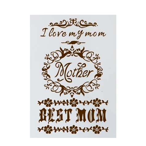 Aliexpress.com : Buy Mother's Day DIY Craft Layering Stencils For Walls ...