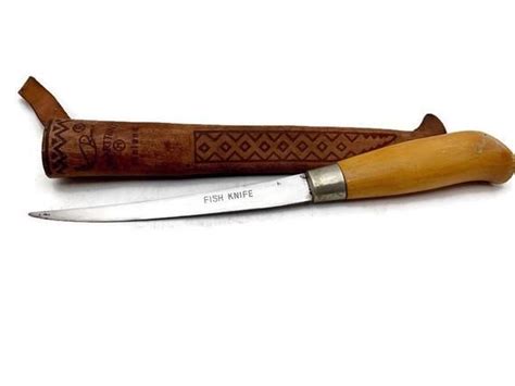 Fishing Filet Knife Vintage J Marttiini Hand Ground Etsy