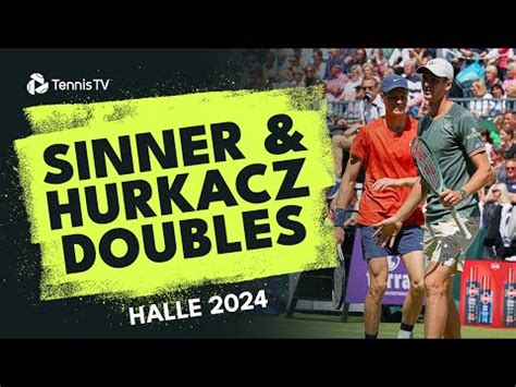 Jannik Sinner Hubert Hurkacz Play Doubles Together Halle Match