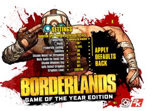 Borderlands Game Of The Year Enhanced PCGamingWiki PCGW Bugs