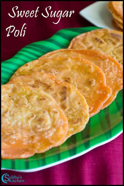 Puran Poli | Puran Poli with Dal and Sugar Filling - Subbus Kitchen