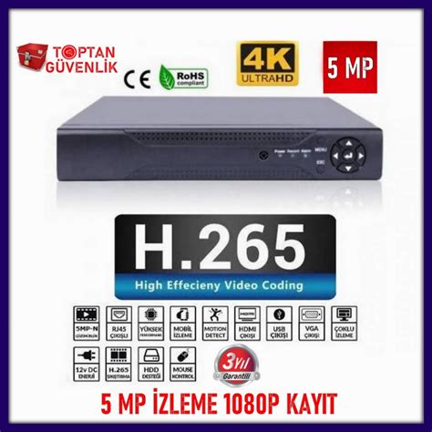 5 MP 4 KANAL Xmeye Ahd Hibrit 5IN1 HİBRİT H265 Kamera Kayıt Cihazı