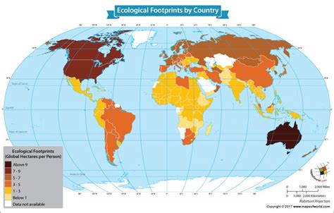 Analyzing The Ecological Footprints Of Each Nation Our World