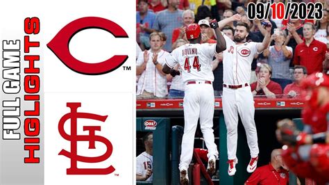 Cincinnati Reds Vs St Louis Cardinals Full Highlights Game Today