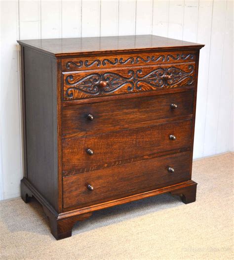 S Carved Oak Chest Of Drawers Antiques Atlas