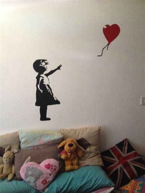 Banksy wall stencil Banksy, Stencils, Home Decor Decals, Wall, Walls ...