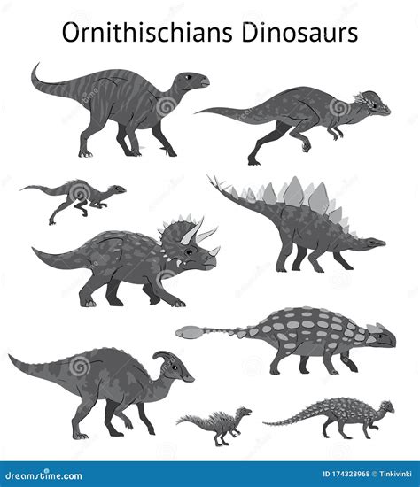 Pachycephalosaurus. Ornithischian Dinosaur. Monochrome Vector Illustration Of Silhouette Of ...