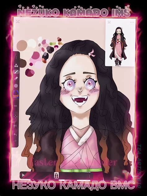 Draw Nezuko Kamado Рисую Незуко Камадо Demonslayer Nezuko Edit