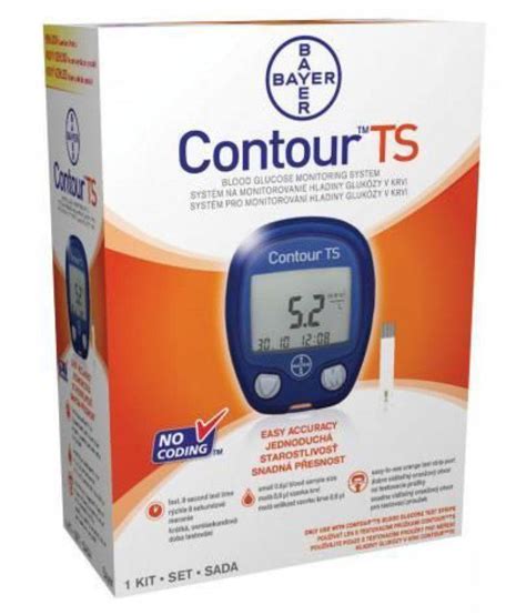 Bayer Contour TS Blood Glucometer With 25 Sugar Test Strips Expiry June