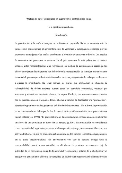 TA etica y ciudadania - “Mafias del sexo” extranjeras en guerra por el
