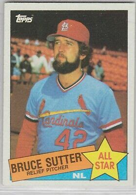 Topps Bruce Sutter As St Louis Cardinals Hof Nice Ebay