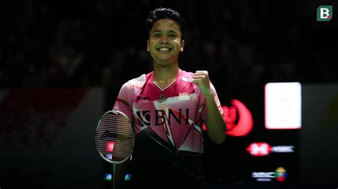 Foto Anthony Ginting Dkk Segel Tempat Di Babak Besar Tunggal