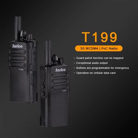 Inrico T199 Zello GSM WCDMA Two Way Radio Android Walkie Talkie 3G Gps