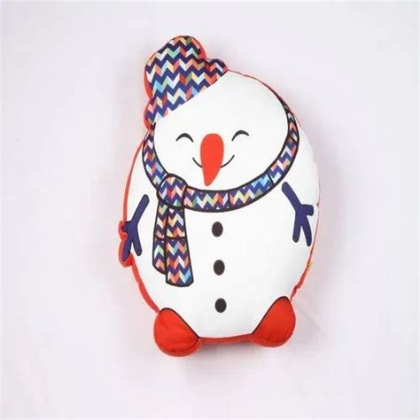 Printed Cotton Snowman Shaped Cushion Toy Size 2 Feet At Rs 590piece