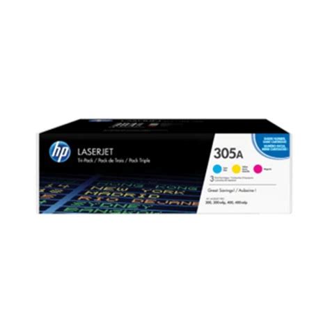 Hp 305a Cyan Magenta Yellow Tri Pack Laserjet Toner Cartridges