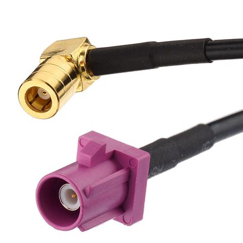 Fakra Male Connector To SMB Female Right Angle Connector Cable China