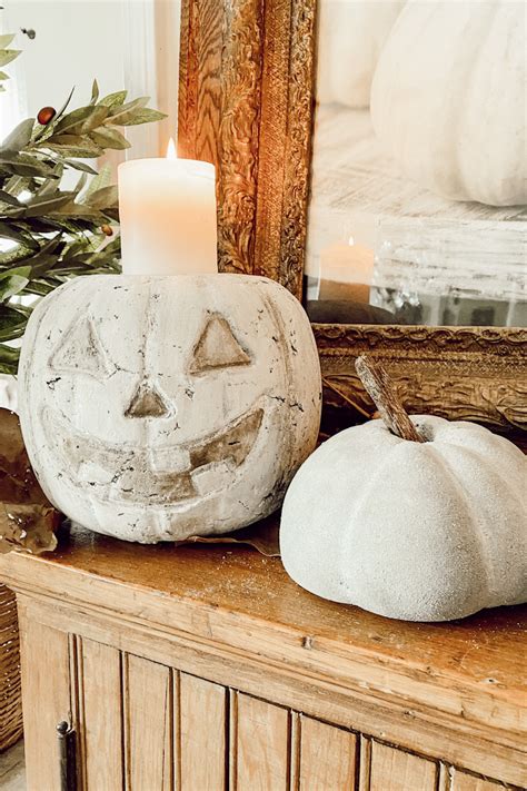 Fall DIY Pumpkin Project How To Make Concrete Pumpkins