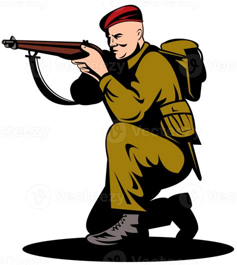 soldado da segunda guerra mundial britânico apontando rifle 13761281 PNG