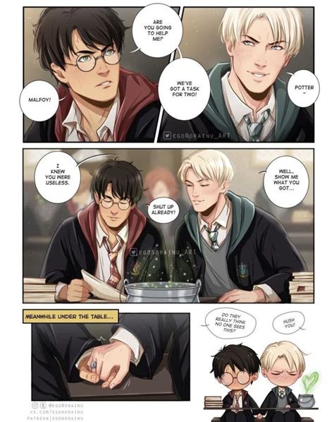 Drarry Draco X Harry Potter By Egonorainu Ig Harry Potter Comics Gay Harry Potter Harry