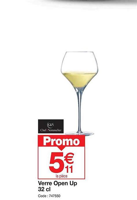 Promo Verre Open Up Cl Chez Promocash Icatalogue Fr