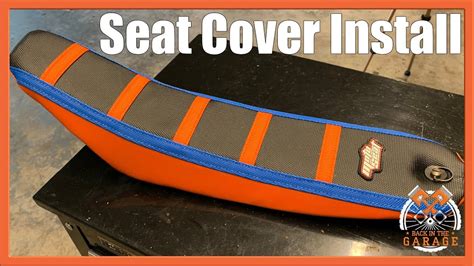 Dirt Bike Seat Cover Install Back In The Garage YouTube