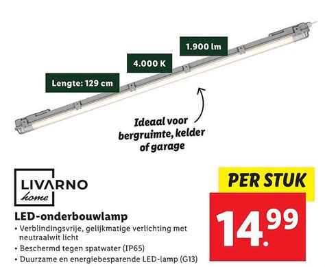 Livarno Led Onderbouwlamp Aanbieding Bij Lidl Folders Nl