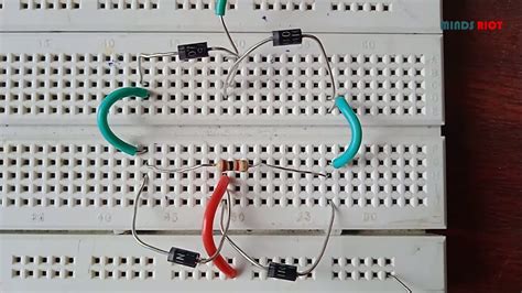 Full Wave Rectifier Circuit Diagram On Breadboard Bridge Rec