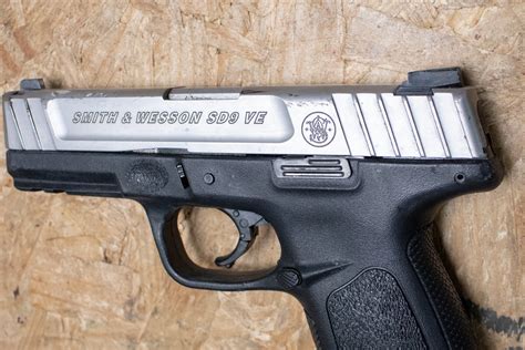 Smith And Wesson Sd9ve 9mm Police Trade In Pistol With Two Tone Finish Sportsmans Outdoor