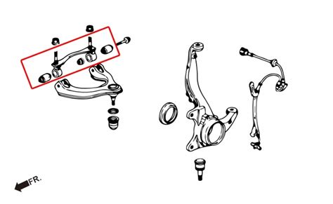 Hardrace Front Upper Arm Bushing Repair Kit Honda Civic Integra Dc2