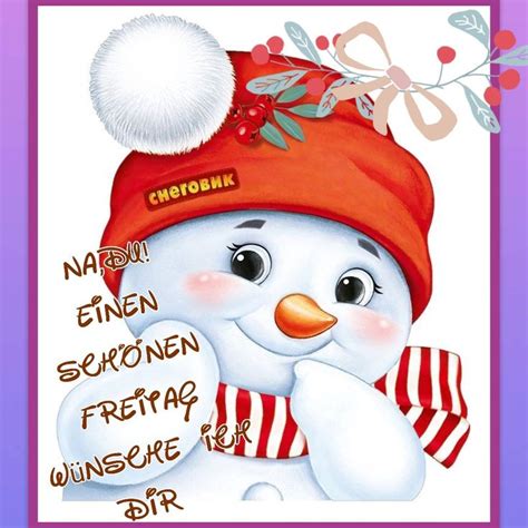 A Snowman Wearing A Red Hat And Scarf With The Words Happy New Year