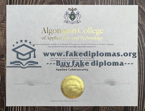 I Want To Buy A Algonquin College Fake Degree