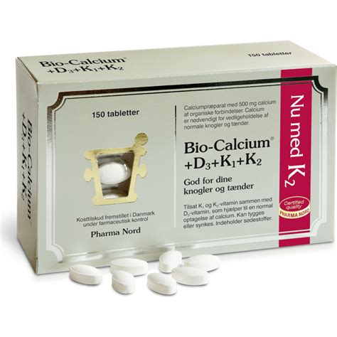 Kjøp Pharma Nord Bio Calcium D3 K 500 Mg 150 Tabletter Mecindo