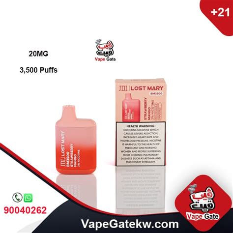 Lost Mary Strawberry Mango Mg Puffs Vape Gate Kuwait