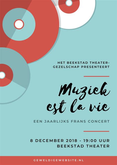 Gratis Je Eigen Afdrukbare Concert Posters Maken Canva