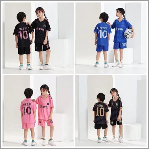 2023/24 Inter Miami No.10 Messi Jersey Kids Boys Girls Football ...