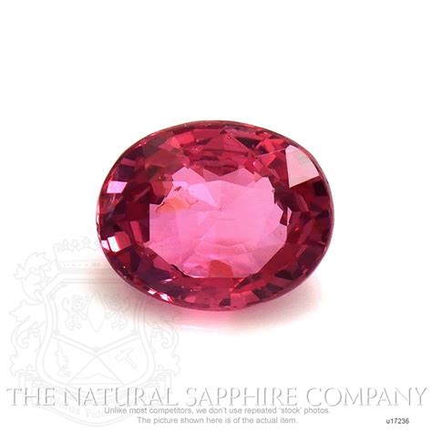 Reddish Pink Sapphire Oval Ct U