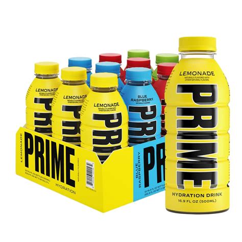 Prime Sports Drink Variety Pack Energy Drink Electrolyte Beverage Lemonade