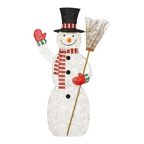 Home Accents Holiday 23rt01223112 6 Ft Warm White Led Snowman With