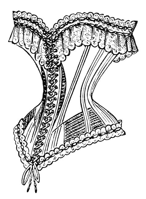 corset drawing 7