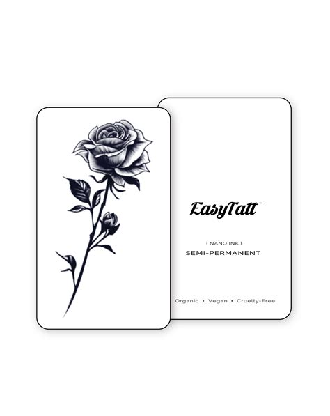 Thorn Rose Semi-Permanent Tattoo | EasyTatt™