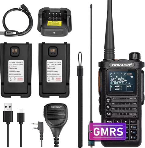 Tidradio 2nd Gen Td H8 Gmrs Radio Two Way Radio App Programmable Support Chirp