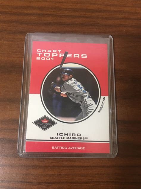 2001 Fleer Platinum 416 Chart Toppers Ichiro Suzuki Rookie Ebay