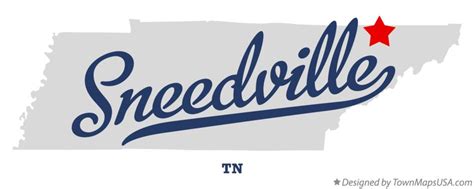 Map of Sneedville, TN, Tennessee