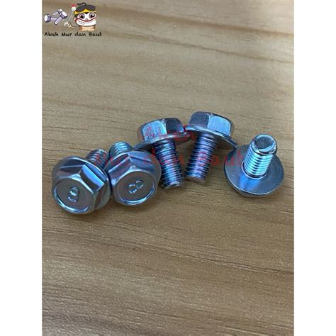 Jual Baut Topi Flange Bolt M6x10 Kunci 10 Shopee Indonesia