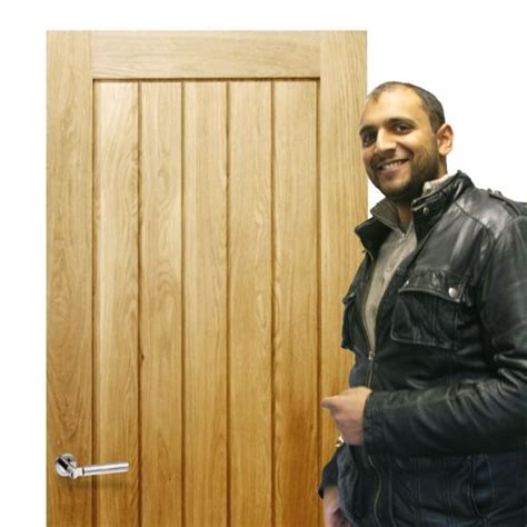 Our Trading Manager Reuben Pictured With The Solid Oak Mexicano Door