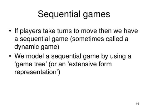 chapter  sequential games powerpoint