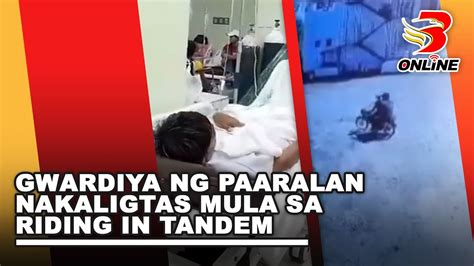 Gwardiya Ng Paaralan Nakaligtas Mula Sa Riding In Tandem YouTube