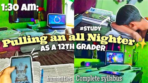 Study Vlog Class Pulling An All Nighter Cbse Class Th