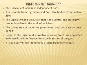 The Independence Of The Judiciary The Lawyers Jurists