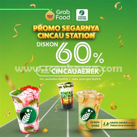 Cincau Station Promo Diskon Via Grabfood Scanharga